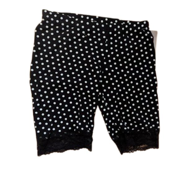 Black and White  Polka Dot Mini Skirt and Short Set Size Medium / Large NEW NWT - Picture 5 of 6